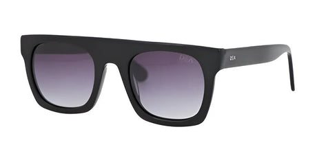 DEA Eyewear's EUNOIA Sunglasses in Size 51 feature black square frames with gradient lenses, offering a fashionable look and excellent UV protection.