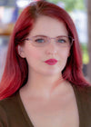 DEA Eyewear ANNIE Eyeglasses / Purple / 1.00X / Size 56