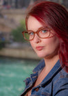 DEA Eyewear EYE SPY Eyeglasses / Tan / 1.00X / Size 58