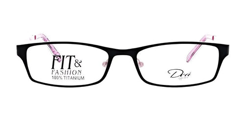 DEA Eyewear FELISA Eyeglasses / Size 53 / Black / Pink / Non Prescription