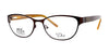 DEA Eyewear GRAZIA Eyeglasses | Size 55 / Chocolate / 1.00X