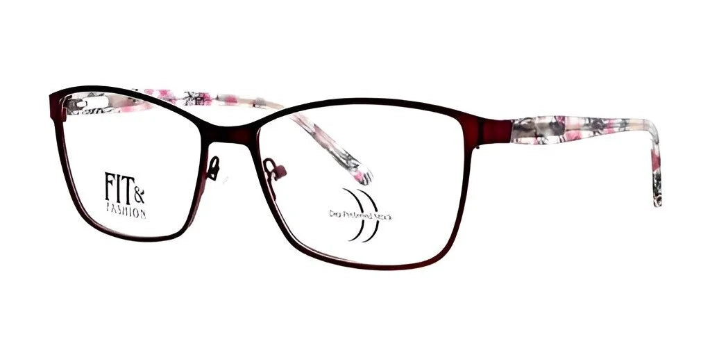 DEA Preferred ACCERA Eyeglasses Burgundy Non Prescription