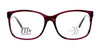 DEA Preferred ANGELA Eyeglasses | Size 58 / Dark Cherry / Non Prescription
