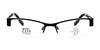 DEA Preferred ANZIO Eyeglasses | Size 52 / Black / Non Prescription