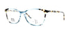 DEA Preferred BARI Eyeglasses | Size 60 / Blue Tortoise / Non Prescription