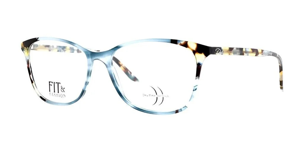 DEA Preferred BARI Eyeglasses Blue Tortoise Non Prescription