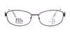 DEA Preferred BETH Eyeglasses | Size 58 / Violet / Non Prescription