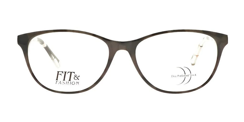 The DEA Preferred BOLZANO Eyeglasses in Size 57 showcase a sleek, dark full-rim frame against a white background.