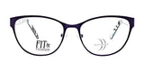 Sleek black-rimmed eyeglasses with a Cat Eye design, adorned with the "DEA Preferred" logo on the lenses, known as the FORLI model in size 58.