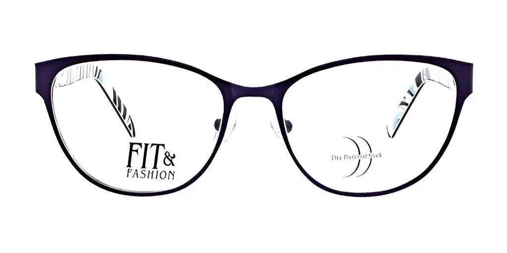 Sleek black-rimmed eyeglasses with a Cat Eye design, adorned with the "DEA Preferred" logo on the lenses, known as the FORLI model in size 58.