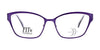 DEA Preferred PRATO Eyeglasses | Size 60 / Deep Purple / Non Prescription
