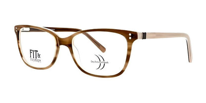 DEA Preferred SAVONA Eyeglasses Tan Non Prescription