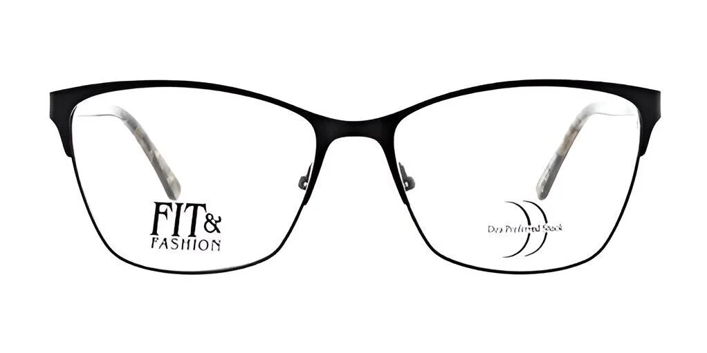 These DEA Preferred SERENA Eyeglasses boast black-rimmed lenses with the impressive inscriptions of "DEA Preferred" and "Day Preferred Stock," blending style and sophistication seamlessly.