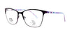 DEA Preferred SERENA Eyeglasses | Size 59 / Purple / Non Prescription