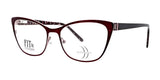 DEA Preferred TURIN Eyeglasses Deep Burgundy Non Prescription