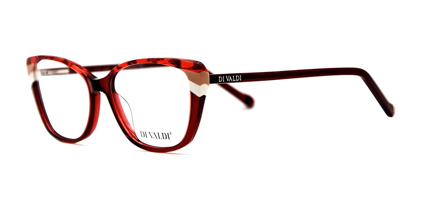Di Valdi DVO8206 Eyeglasses Red