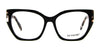 Di Valdi DVO8224 Eyeglasses | Size 55 / Black & White