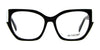 Di Valdi DVO8224 Eyeglasses | Size 55 / Black & White