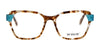 Di Valdi DVO8225 Eyeglasses | Size 53 / Demi Brown Blue Red