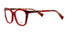 Di Valdi DVO8226 Eyeglasses | Size 54 / Red & Demi Red