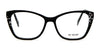 Di Valdi DVO8226 Eyeglasses | Size 54 / Brown Cream & Demi Brown Blue