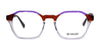 Di Valdi DVO8230 Eyeglasses | Size 53 / Brown Pink & Clear Bottom