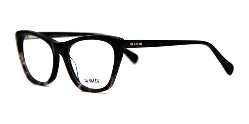Di Valdi DVO8231 Eyeglasses / Size 53 / Black+Demi Dark Grey Pink