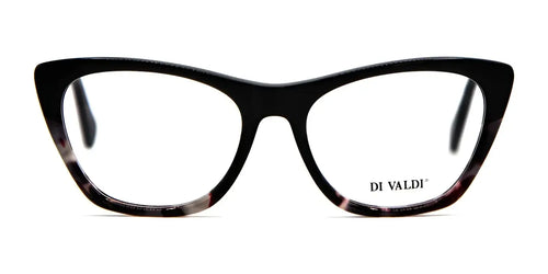 Di Valdi DVO8231 Eyeglasses / Size 53 / Black+Demi Dark Grey Pink