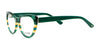 Di Valdi DVO8239 Eyeglasses | Size 54 / Green With Lines