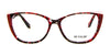 Di Valdi DVO8242 Eyeglasses | Size 55 / Lilac & Demi Red