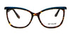 Di Valdi DVO8242 Eyeglasses | Size 55 / Lilac & Demi Red