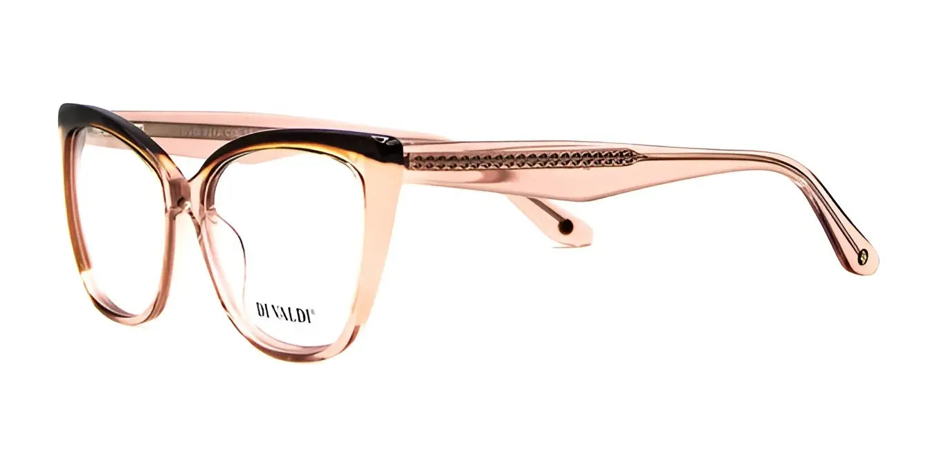 Di Valdi DVO8242 Eyeglasses Brown & Pink