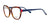 Di Valdi DVO8250 Eyeglasses | Size 54 / Demi Brown & Blue Temples