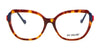 Di Valdi DVO8250 Eyeglasses | Size 54 / Clear Pink & Skin Color Temples