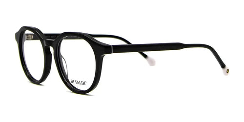 Di Valdi DVO8251 Eyeglasses / Size 49 / Black & White End Tips