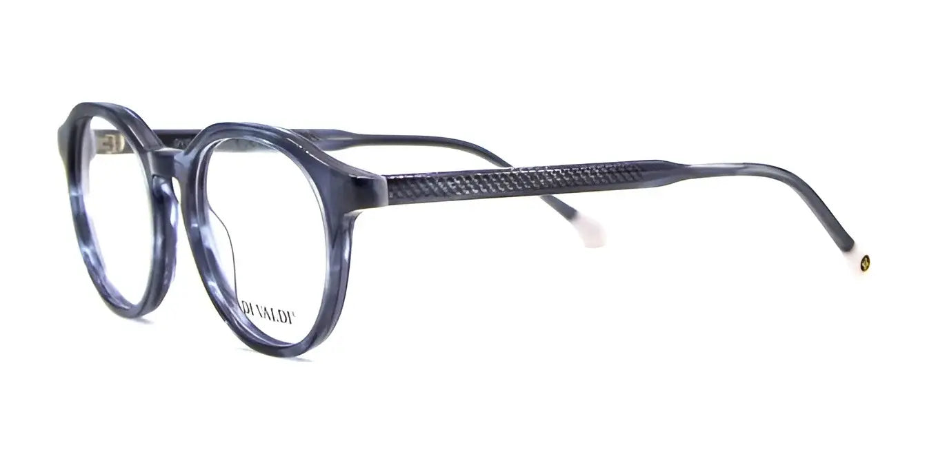 Di Valdi DVO8251 Eyeglasses Blue & White End Tips