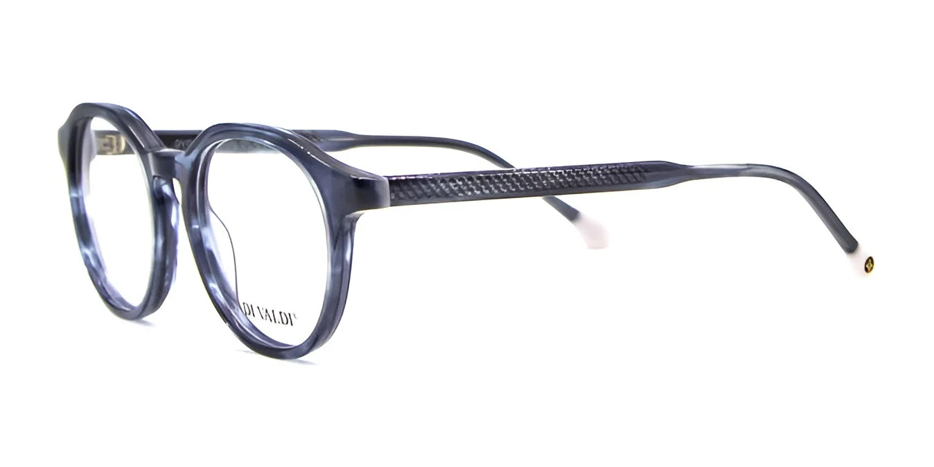 Di Valdi DVO8251 Eyeglasses Blue & White End Tips
