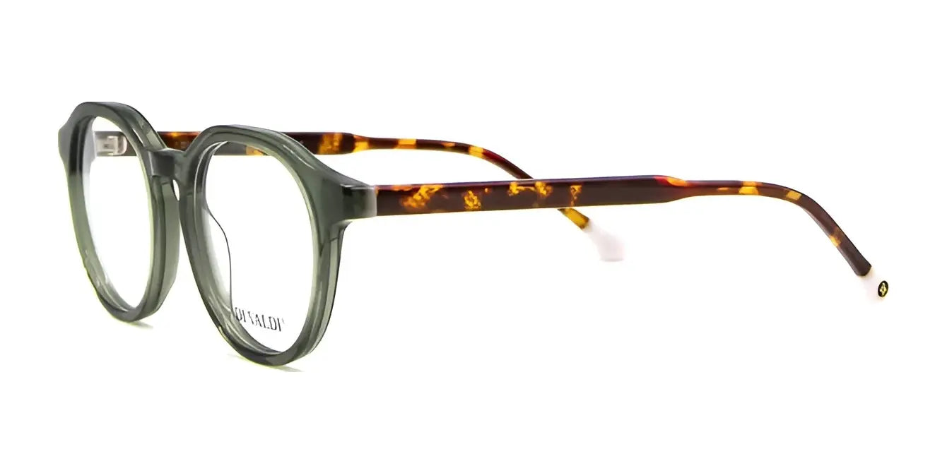 Di Valdi DVO8251 Eyeglasses Khaki & Demi Brown Temples