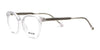 Di Valdi DVO8252 Eyeglasses | Size 49 / Transparent & White End Tips