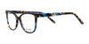 Di Valdi DVO8254 Eyeglasses | Size 53 / Demi Blue & Brown