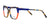 Di Valdi DVO8274 Eyeglasses | Size 54 / Demi Brown Blue & Orange