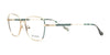 Di Valdi DVO8277 Eyeglasses | Size 52 / Gold With Green Design