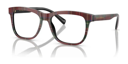 Dolce&Gabbana DX3356 Eyeglasses Red Tartan