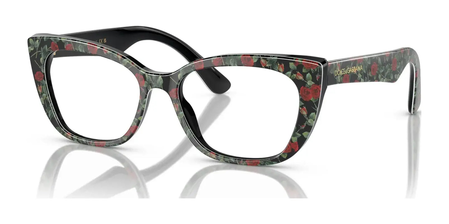 Dolce&Gabbana DX3357 Eyeglasses Red Roses