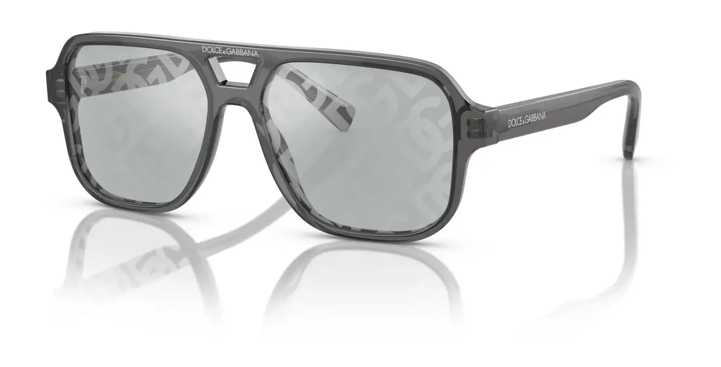 Dolce&Gabbana DX4003 Sunglasses Grey / Light Grey Tampo Mirror Dg Cross