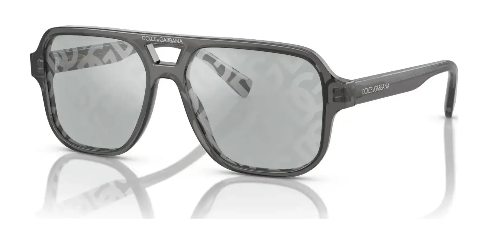 Dolce&Gabbana DX4003 Sunglasses Grey / Light Grey Tampo Mirror Dg Cross