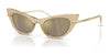 Dolce&Gabbana DX4008 Sunglasses | Size 44 / Glitter Gold / Light Brown Mirror Gold (3N 12.5%) №31035A