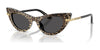 Dolce&Gabbana DX4008 Sunglasses | Size 44 / Leo Brown On Black / Dark Grey (3N 10%) №316397