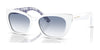 Dolce&Gabbana DX4427 Sunglasses | Size 49 / White On Blue Maiolica / Clear Gradient Light Blue (1N 46%) №337119