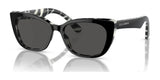 Dolce&Gabbana DX4427 Sunglasses Black On Zebra / Dark Grey